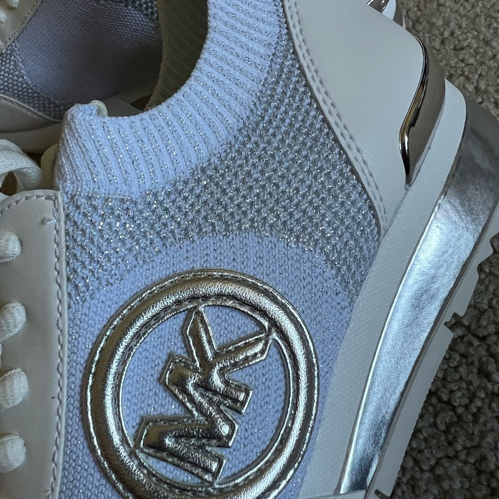 Michael Kors White and Cream Sneakers - Picture 4 of 6